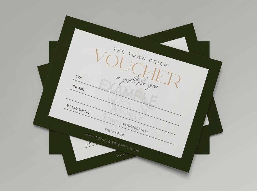 Town Crier Tenby Gift Vouchers